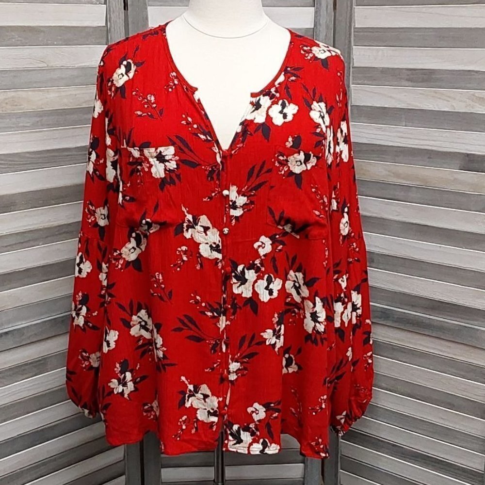 Puff Sleeve Blouse | 89th & Madison | 3x